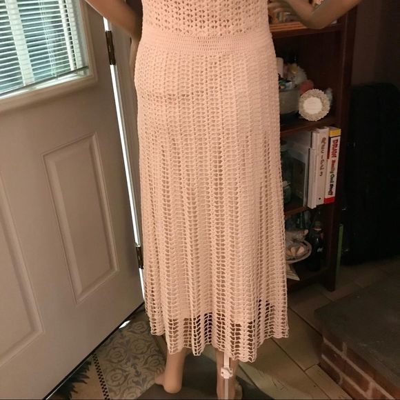 Vintage | Betsey Johnson | Cottagecore | Coquette | Lined Crochet Dress in Ivory - Picture 10 of 13